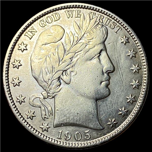 1905-S Silver Half Dollar (Barber)  UNCIRCULATED