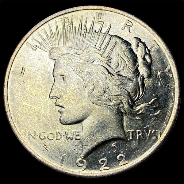1922 Silver Peace Dollar GEM BU
