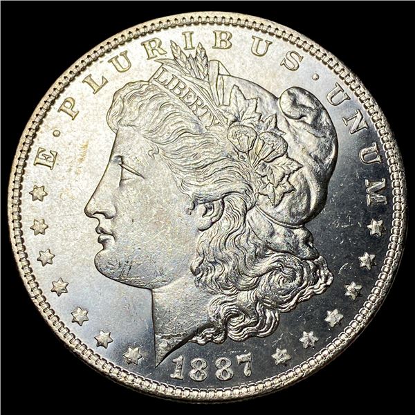 1887 PL Morgan Silver Dollar CHOICE BU