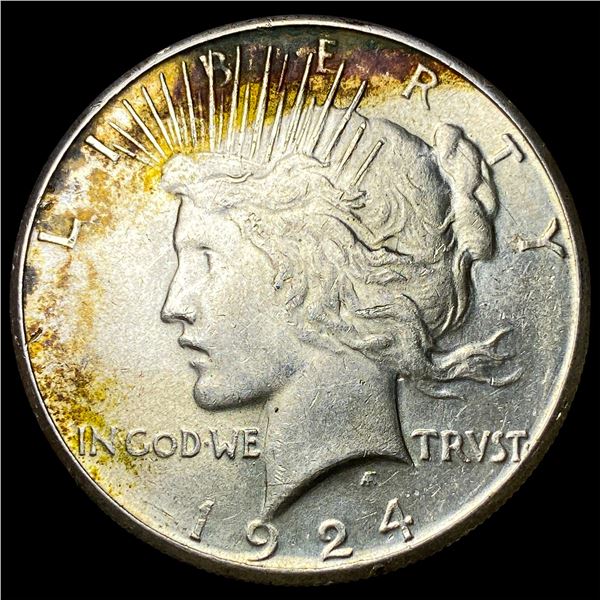 1924-S Silver Peace Dollar CLOSELY  UNCIRCULATED