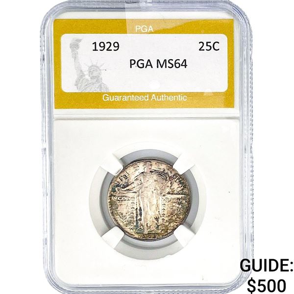 1929 Standing Liberty Quarter PGA MS64