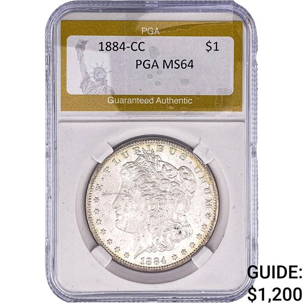 1884-CC Morgan Silver Dollar PGA MS64