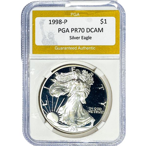1998-P Silver Eagle PGA PR70 DCAM
