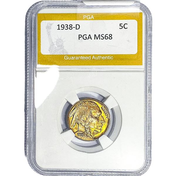 1938-D Buffalo Nickel PGA MS68
