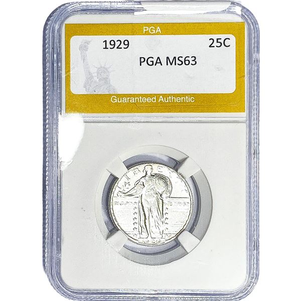 1929 Standing Liberty Quarter PGA MS63