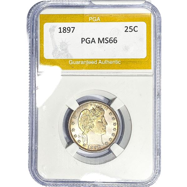 1897 Barber Quarter PGA MS66