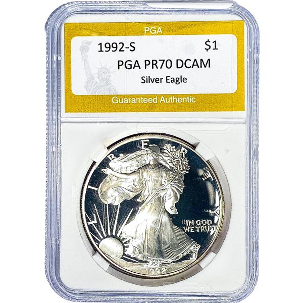 1992-S Silver Eagle PGA PR70 DCAM