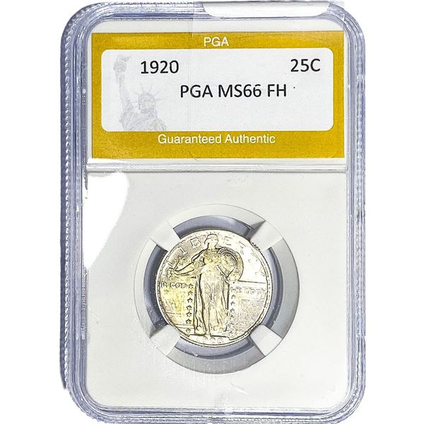 1920 Standing Liberty Quarter PGA MS66 FH