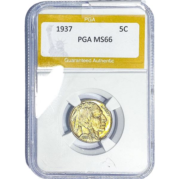 1937 Buffalo Nickel PGA MS66