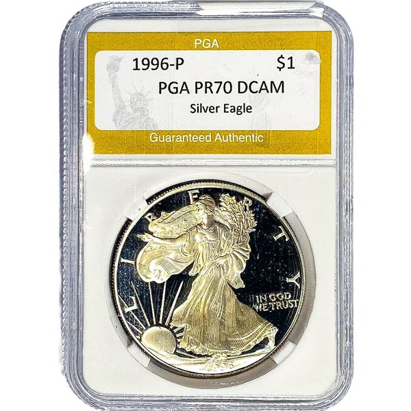 1996-P Silver Eagle PGA PR70 DCAM