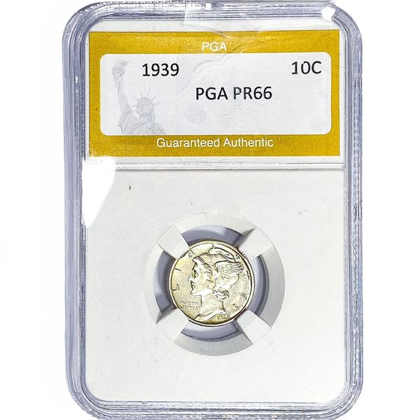 1939 Mercury Silver Dime PGA PR66