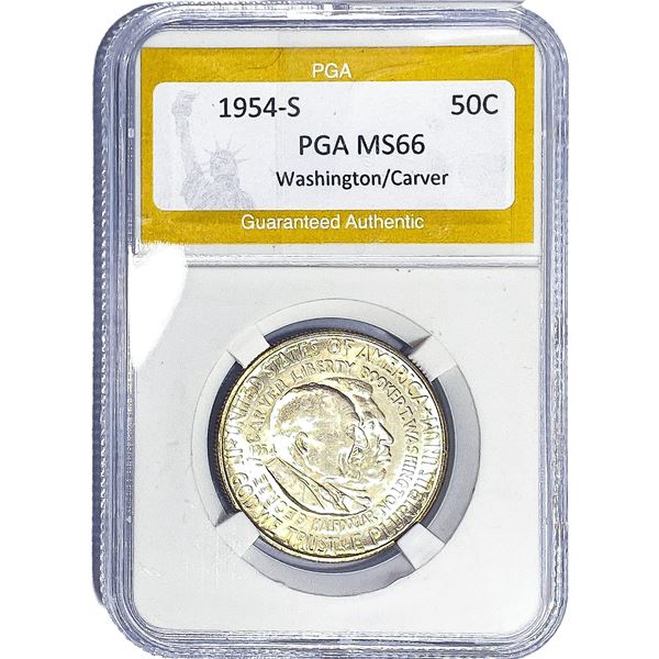 1954-S Washington Carver Half Dollar PGA MS66