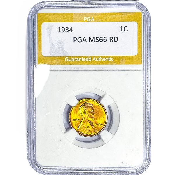 1934 Wheat Cent PGA MS66 RD