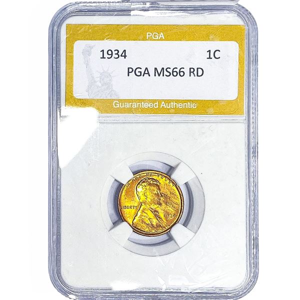 1934 Wheat Cent PGA MS66 RD