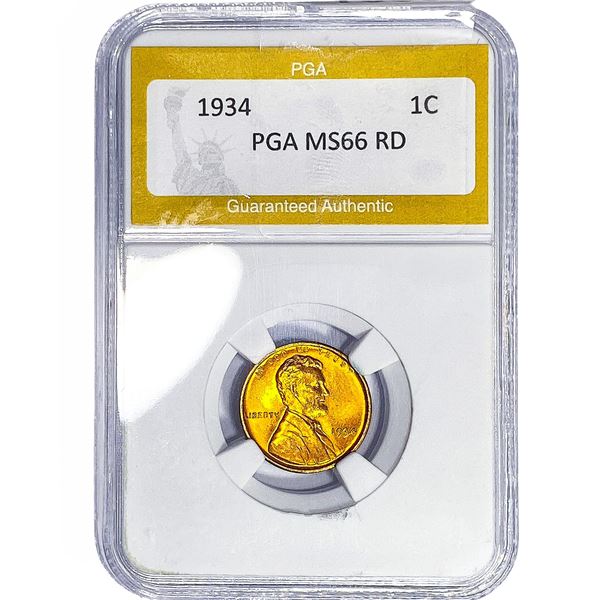 1934 Wheat Cent PGA MS66 RD