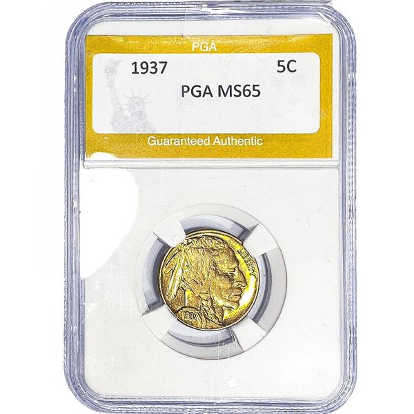 1937 Buffalo Nickel PGA MS65