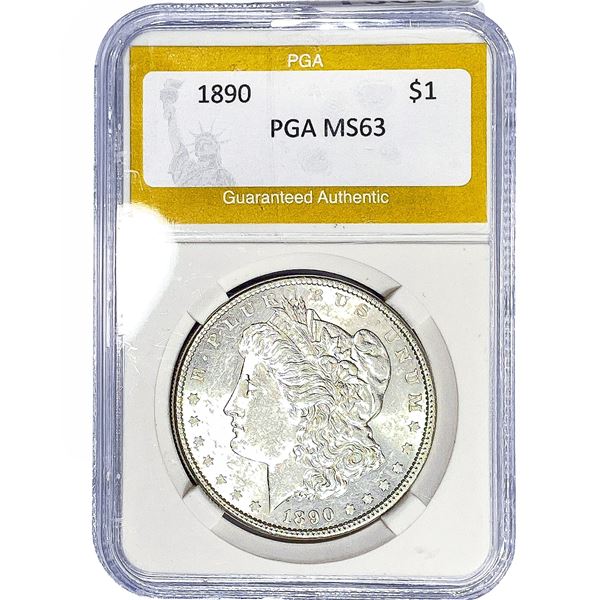 1890 Morgan Silver Dollar PGA MS63