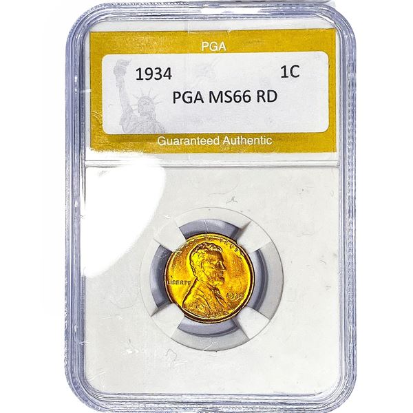 1934 Wheat Cent PGA MS66 RD