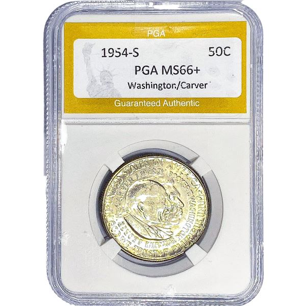1954-S Washington Carver Half Dollar PGA MS66+