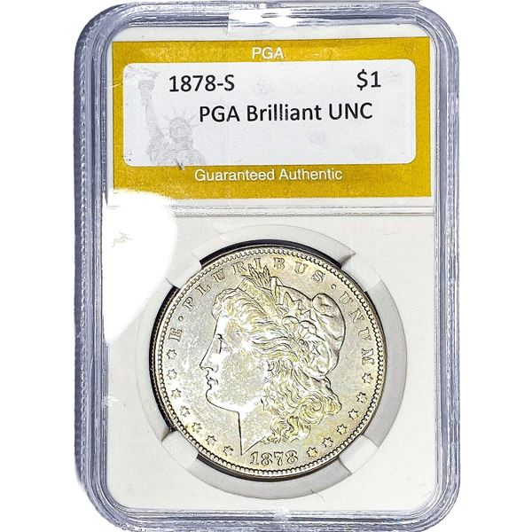 1878-S Morgan Silver Dollar PGA BU