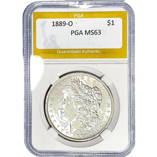 1889-O Morgan Silver Dollar PGA MS63