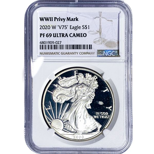 2020-W Silver Eagle NGC PF69 Ultra Cameo