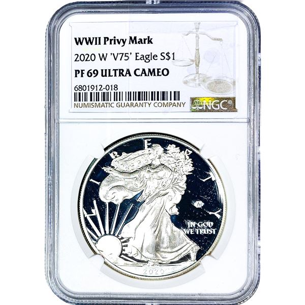 2020-W Silver Eagle NGC PF69 Ultra Cameo