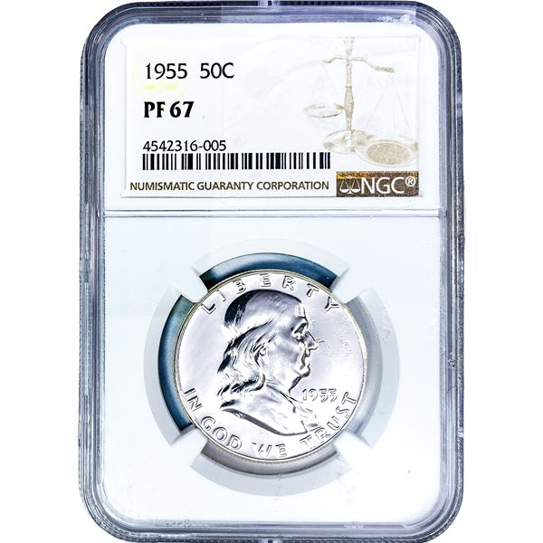 1955 Franklin Half Dollar NGC PF67