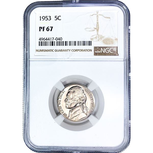 1953 Jefferson Nickel NGC PF67