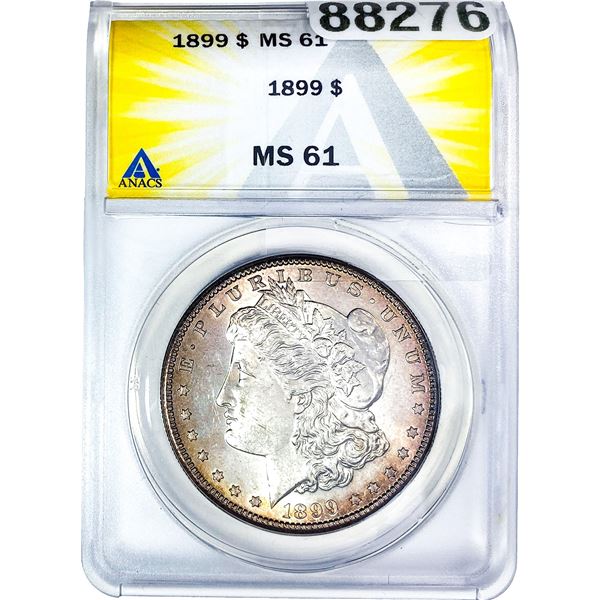 1899 Morgan Silver Dollar ANACS MS61