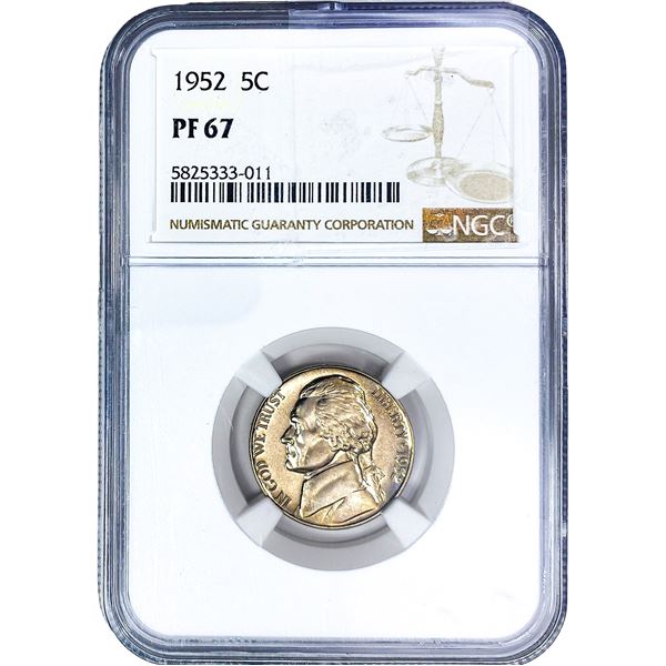 1952 Jefferson Nickel NGC PF67