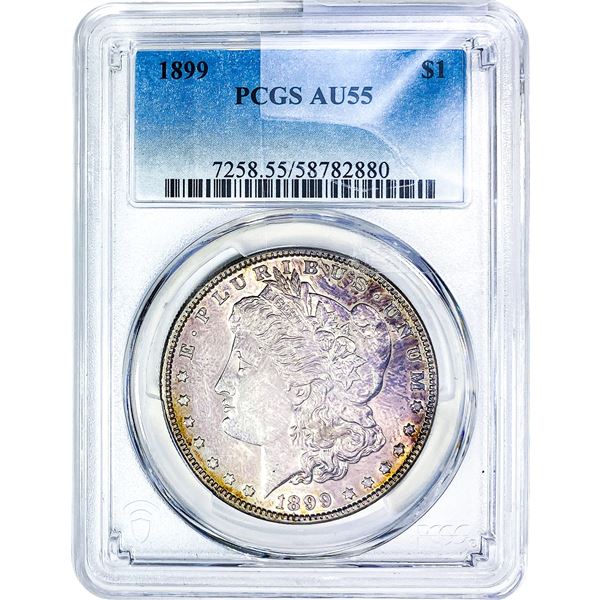 1899 Morgan Silver Dollar PCGS AU55
