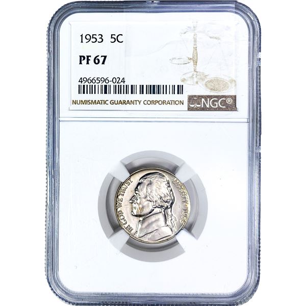 1953 Jefferson Nickel NGC PF67