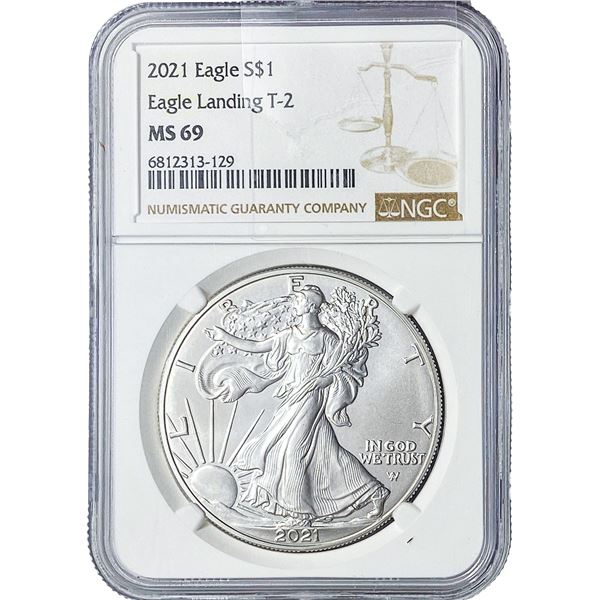 2021 Silver Eagle NGC MS69