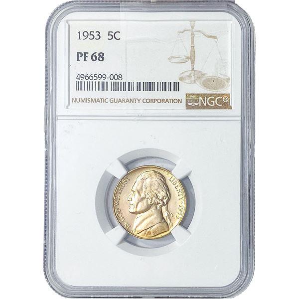 1953 Jefferson Nickel NGC PF68