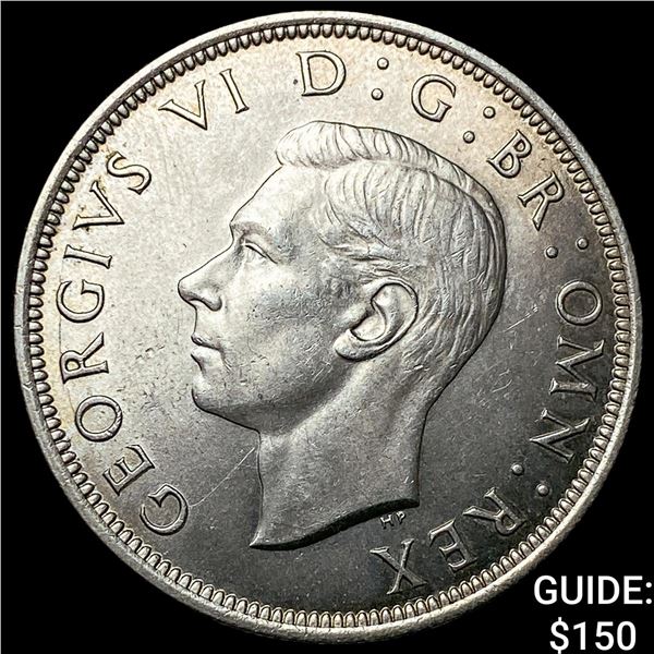 1945 Great Britain Silver Half Crown UNCIRCULATED