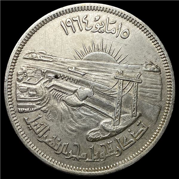 1964 Egypt Silver 50 Piastres UNCIRCULATED