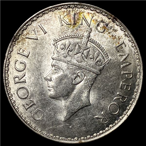 1941 British India Silver 1 Rupee UNCIRCULATED