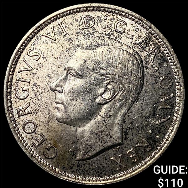 1937 Great Britain Silver Half Crown UNCIRCULATED