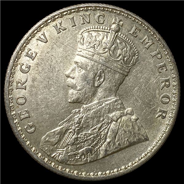 1918 British India Silver 1 Rupee UNCIRCULATED