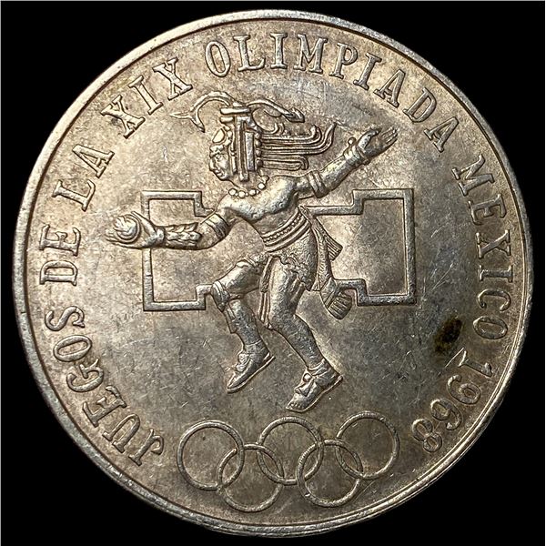 1968 Mexico Silver 25 Pesos UNCIRCULATED