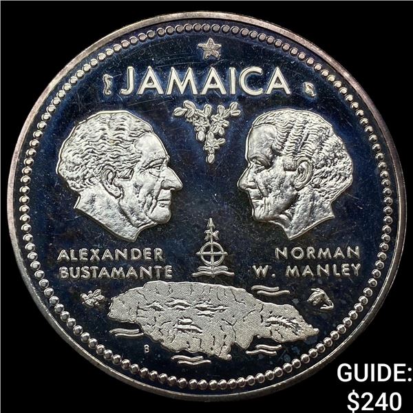 1972 Jamaica 10th Ann. Indepen. Silver $10 Proof