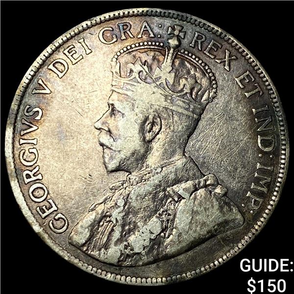 1919C Canada Newfoundland Silver 50 Cents