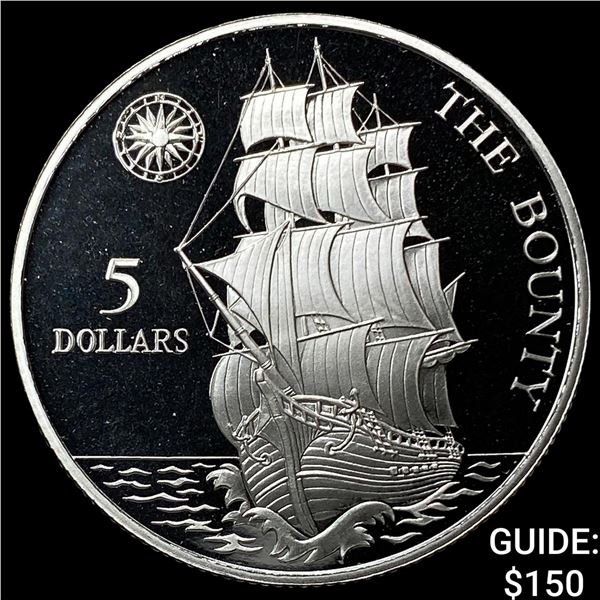 1992 Niue Silver 5 Dollars Proof