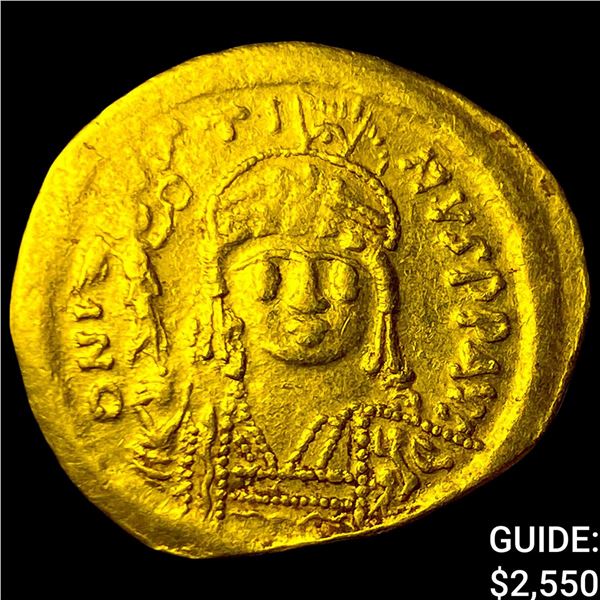 Byzantine Justin II 565-578 Gold Solidus