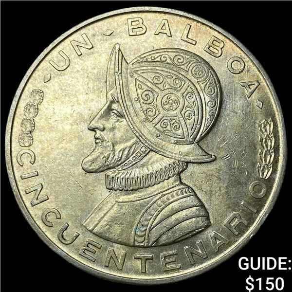 1953 Panama Silver 1 Balboa