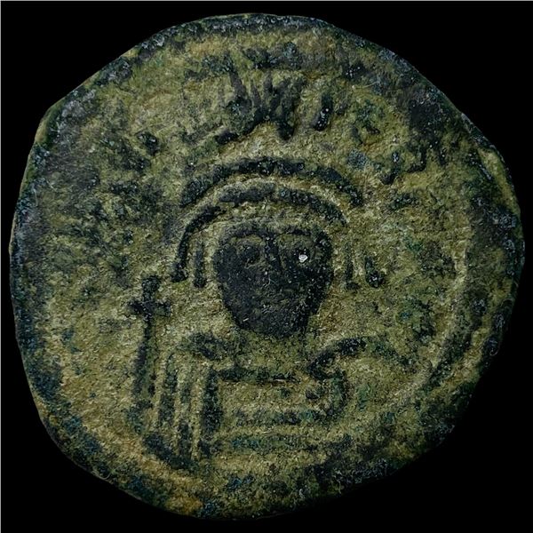 Byzantine Maurice Tiberius Bronze AE 40 Nummi