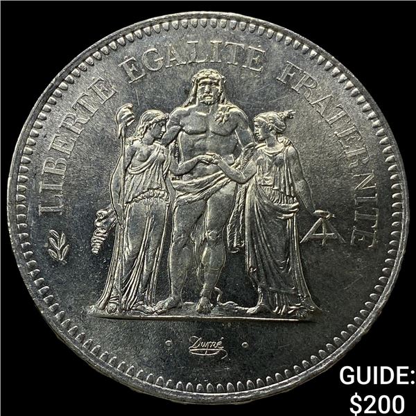 1977 France Silver 50 Francs