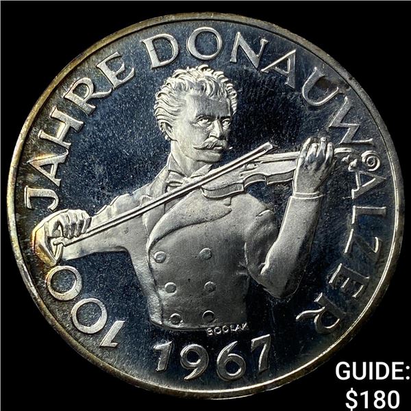 1967 Austria Silver 50 Schilling Proof