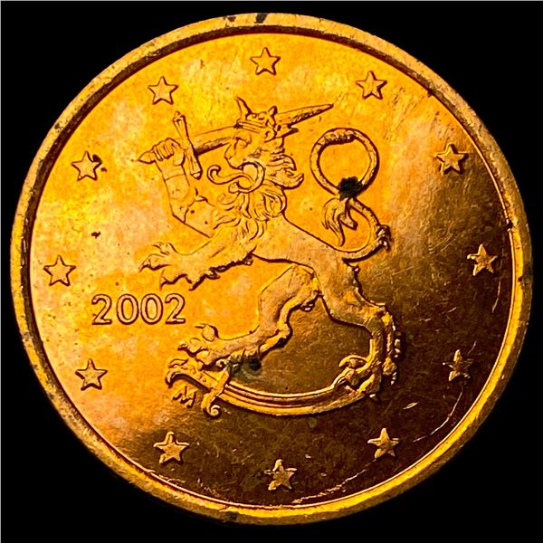 2002 Finland Copper 5 Eruo Cents